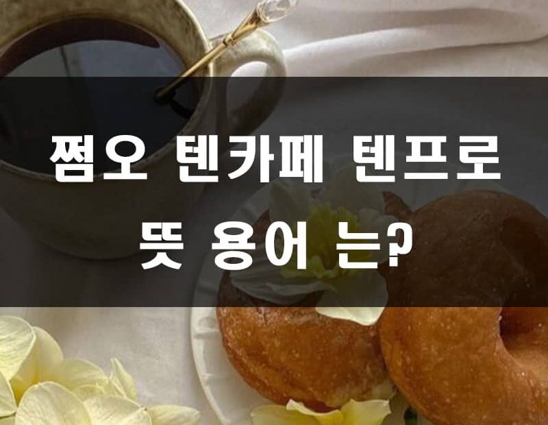 쩜오 텐카페 텐프로 뜻 용어 는?